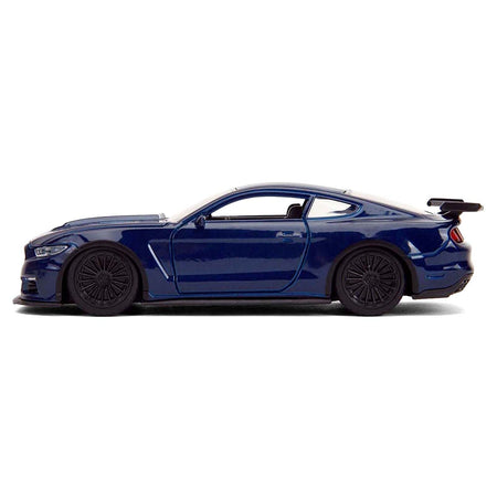2016 Ford Mustang GT Dark Blue Metallic with White Stripe "F9" (2021) Movie "Fast & Furious" Series 1/32 Diecast Model Car by Jada-Jada-ModelCars.com