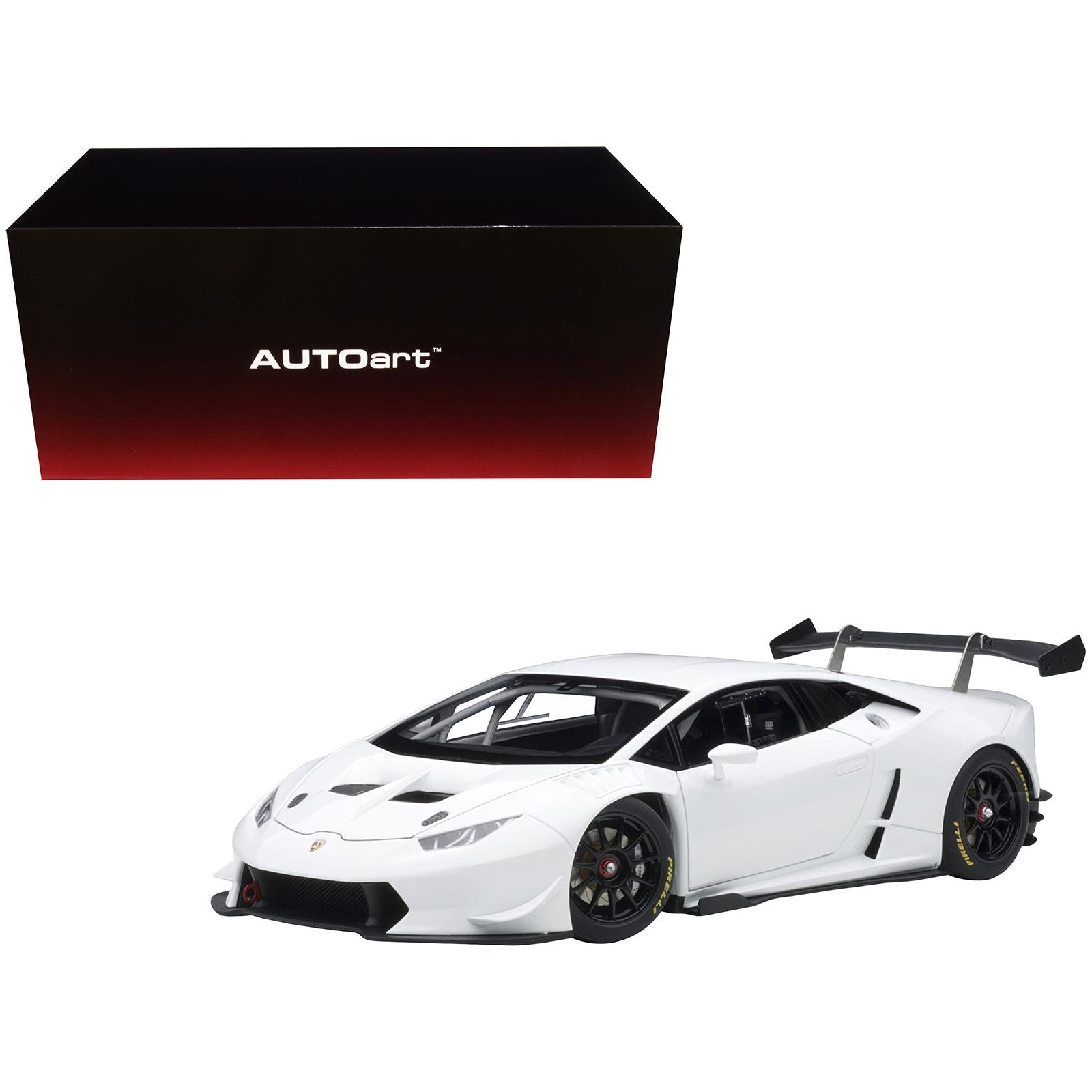 2016 Lamborghini Huracan LP620 - 2 Super Trofeo White / Bianco Isis 1/18 Model Car by Autoart - Autoart - ModelCars.com