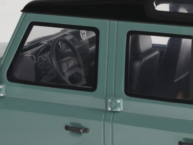 2016 Land Rover Defender 3 Station Wagon Green with Black Top 1/18 Model Car by GT Spirit-GT Spirit-ModelCars.com