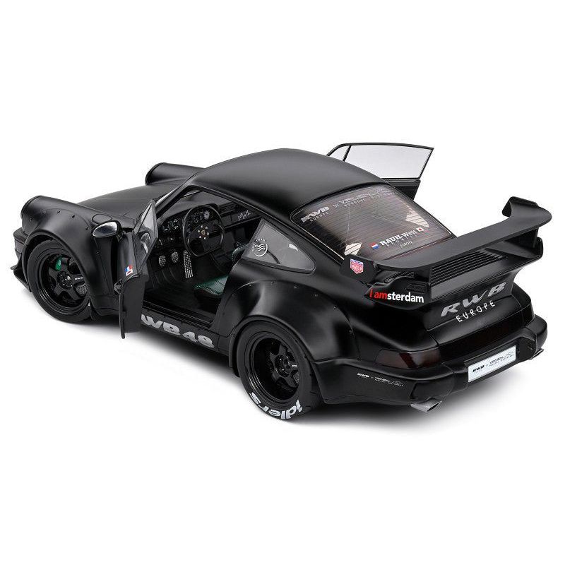 2016 RWB Bodykit "Darth Vader" Matt Black 1/18 Diecast Model Car by Solido - Solido - ModelCars.com