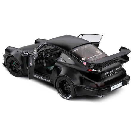 2016 RWB Bodykit "Darth Vader" Matt Black 1/18 Diecast Model Car by Solido - Solido - ModelCars.com