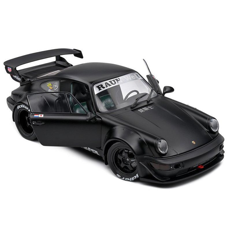 2016 RWB Bodykit "Darth Vader" Matt Black 1/18 Diecast Model Car by Solido - Solido - ModelCars.com