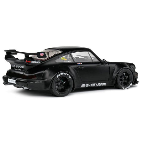 2016 RWB Bodykit "Darth Vader" Matt Black 1/18 Diecast Model Car by Solido - Solido - ModelCars.com