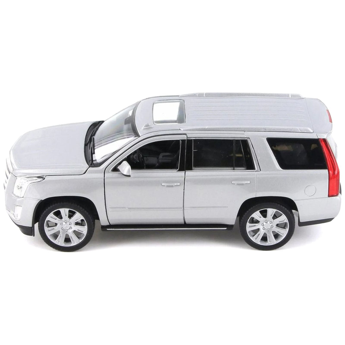 2017 Cadillac Escalade with Sunroof Silver Metallic 1/24-1/27 Diecast Model Car by Welly-Welly-ModelCars.com