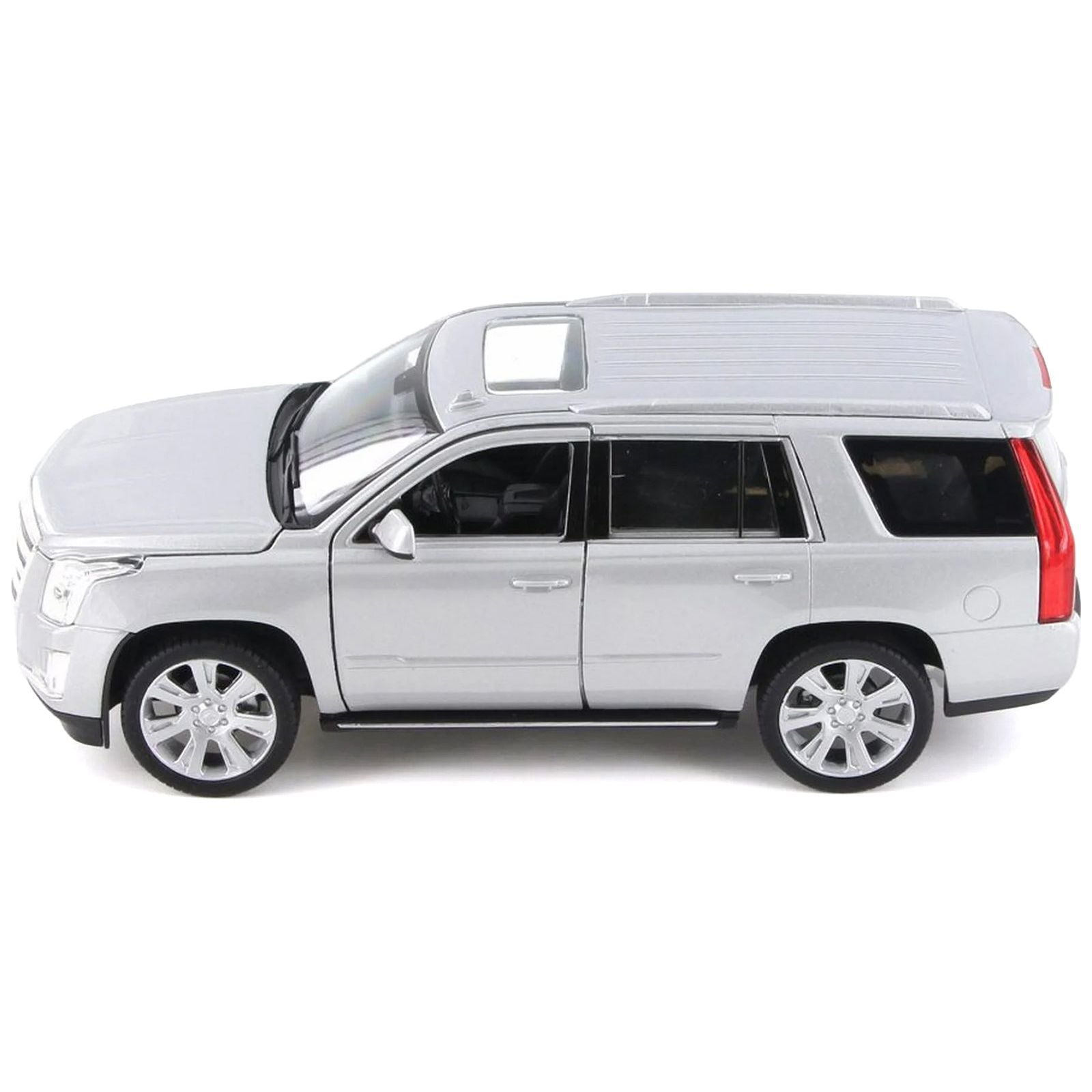 2017 Cadillac Escalade with Sunroof Silver Metallic 1/24 - 1/27 Diecast Model Car by Welly - Welly - ModelCars.com