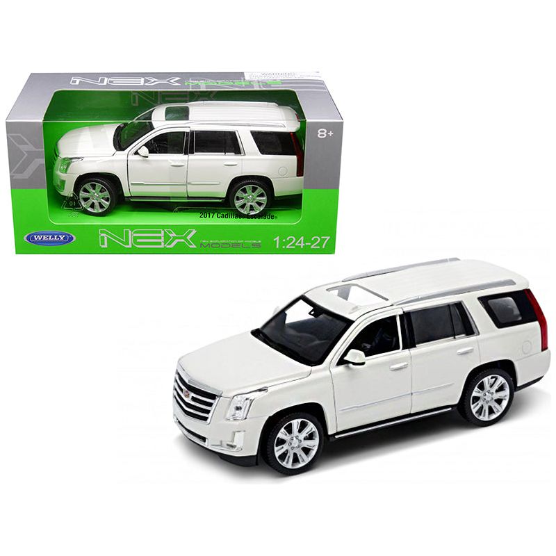2017 Cadillac Escalade with Sunroof White 1/24 - 1/27 Diecast Model Car by Welly - Welly - ModelCars.com