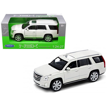2017 Cadillac Escalade with Sunroof White 1/24 - 1/27 Diecast Model Car by Welly - Welly - ModelCars.com