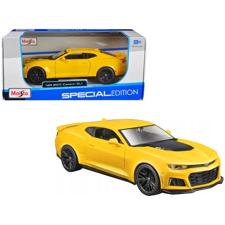 2017 Chevrolet Camaro ZL1 Yellow Metallic "Special Edition" 1/24 Diecast Model Car by Maisto - Maisto - ModelCars.com