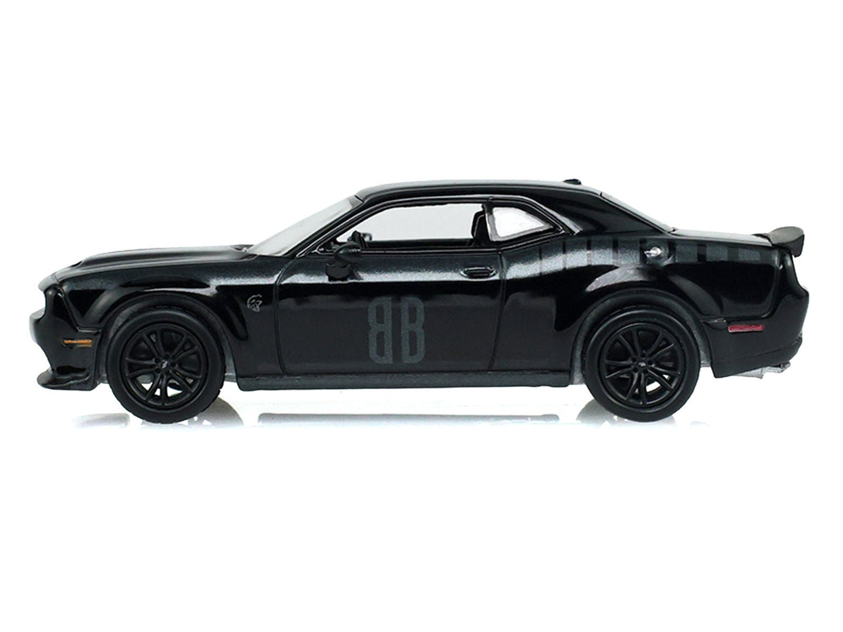 2017 Dodge Challenger SRT Hellcat Widebody Black "Black Bandit" Series 31 1/64 Diecast Model Car by Greenlight-Greenlight-ModelCars.com