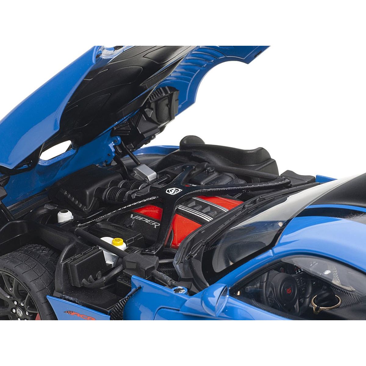 2017 Dodge Viper ACR Competition Blue with Black Stripes 1/18 Model Car by Autoart - Autoart - ModelCars.com