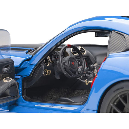 2017 Dodge Viper ACR Competition Blue with Black Stripes 1/18 Model Car by Autoart-Autoart-ModelCars.com