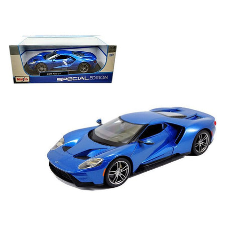 2017 Ford GT Blue Metallic 1/18 Diecast Model Car by Maisto - Maisto - ModelCars.com