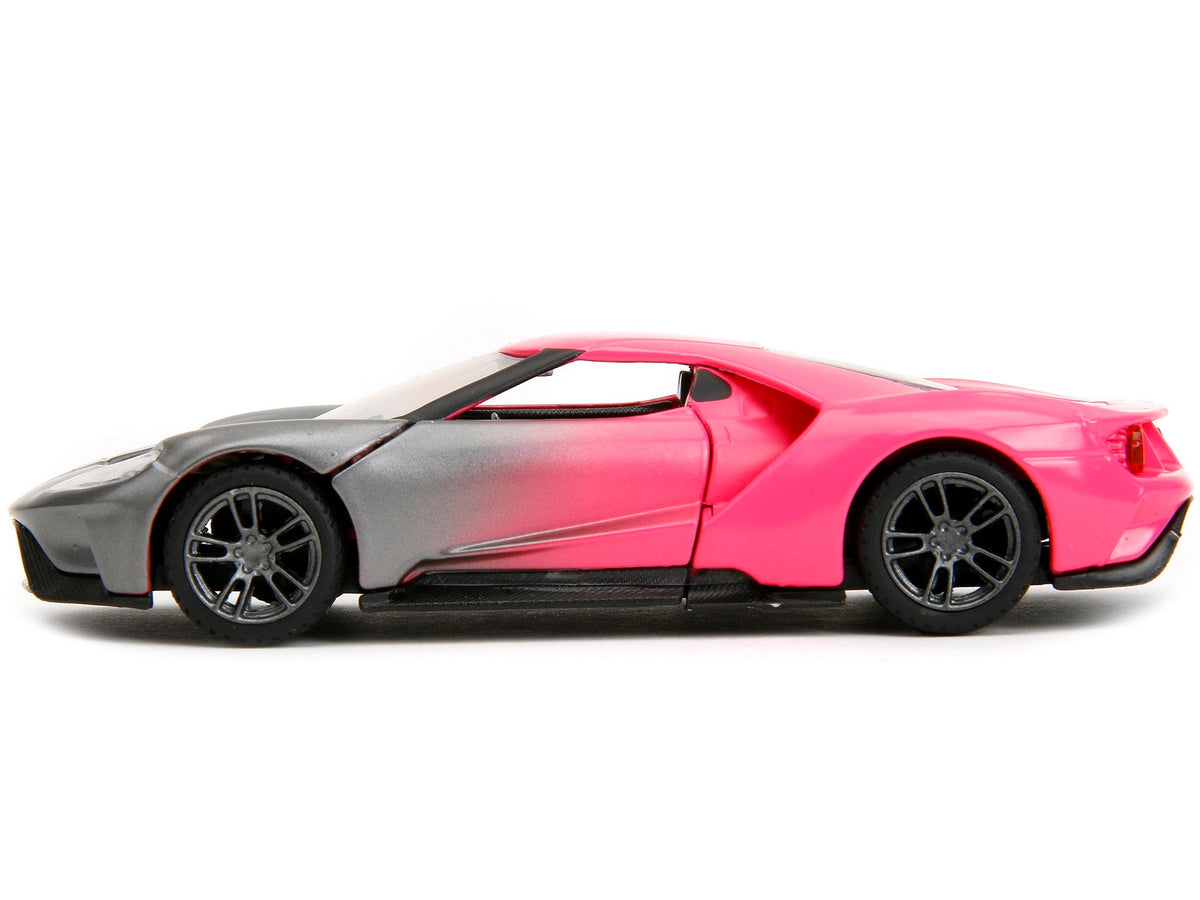 2017 Ford GT Gray Metallic and Pink Gradient "Pink Slips" Series 1/32 Diecast Model Car by Jada-Jada-ModelCars.com