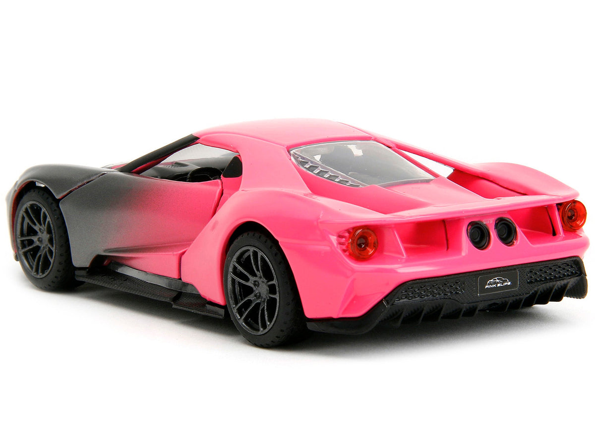 2017 Ford GT Gray Metallic and Pink Gradient "Pink Slips" Series 1/32 Diecast Model Car by Jada-Jada-ModelCars.com