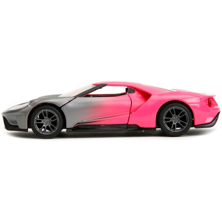2017 Ford GT Gray Metallic and Pink Gradient "Pink Slips" Series 1/32 Diecast Model Car by Jada - Jada - ModelCars.com