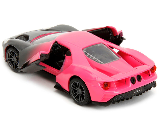2017 Ford GT Gray Metallic and Pink Gradient "Pink Slips" Series 1/32 Diecast Model Car by Jada-Jada-ModelCars.com