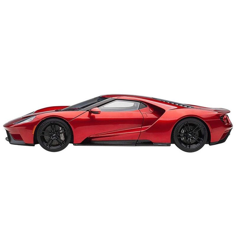 2017 Ford GT Liquid Red with Silver Stripes 1/18 Model Car by Autoart - Autoart - ModelCars.com