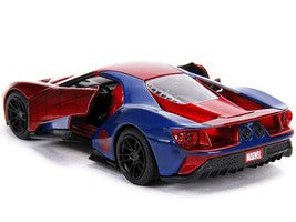 2017 Ford GT "Spider-Man" Theme "Marvel" Series 1/32 Diecast Model Car by Jada-Jada-ModelCars.com