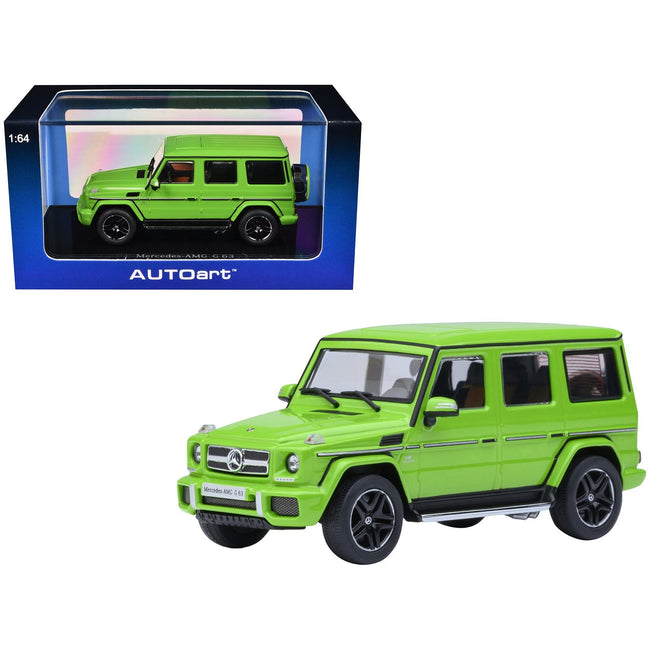 2017 Mercedes-Benz AMG G 63 Alien Green 1/64 Diecast Model Car by Autoart-Autoart-ModelCars.com