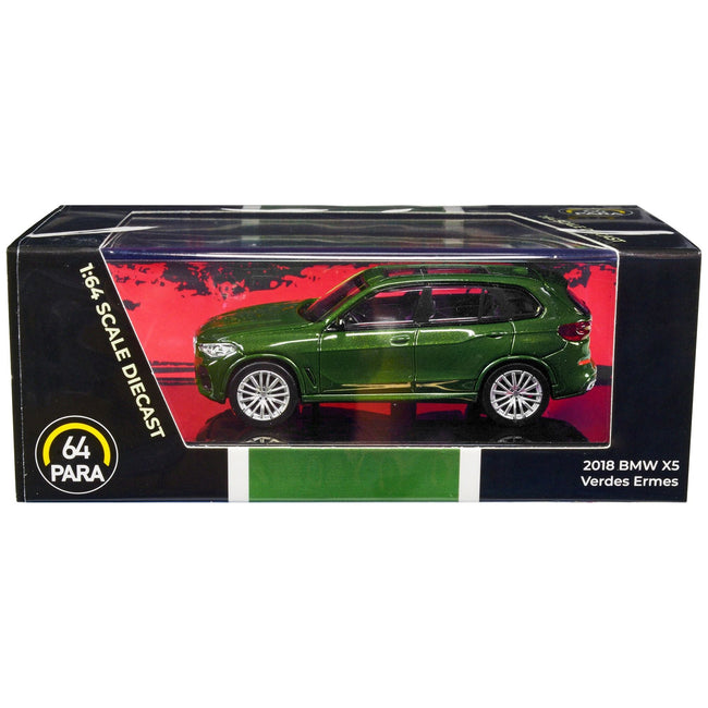 2018 BMW X5 Verde Ermes Green Metallic with Sunroof 1/64 Diecast Model Car by Paragon Models - Paragon - ModelCars.com