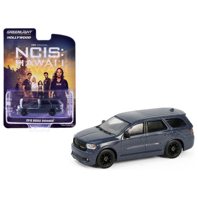 2018 Dodge Durango GT Blacktop Dark Blue Metallic "NCIS: Hawaii" (2021 - Current) TV Series "Hollywood Series" Release 42 1/64 Diecast Model Car by Greenlight - Greenlight - ModelCars.com