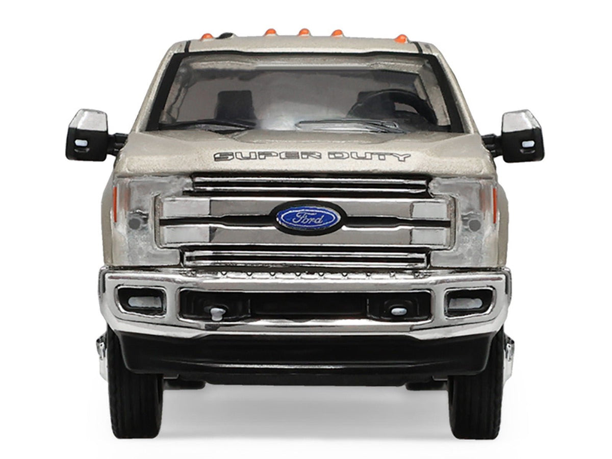 2018 Ford F-350 Dually Pickup Truck White Gold Metallic "Dually Drivers" Series 17 1/64 Diecast Model Car by Greenlight-Greenlight-ModelCars.com