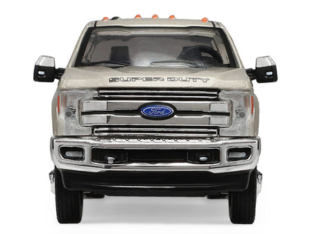 2018 Ford F-350 Dually Pickup Truck White Gold Metallic "Dually Drivers" Series 17 1/64 Diecast Model Car by Greenlight-Greenlight-ModelCars.com