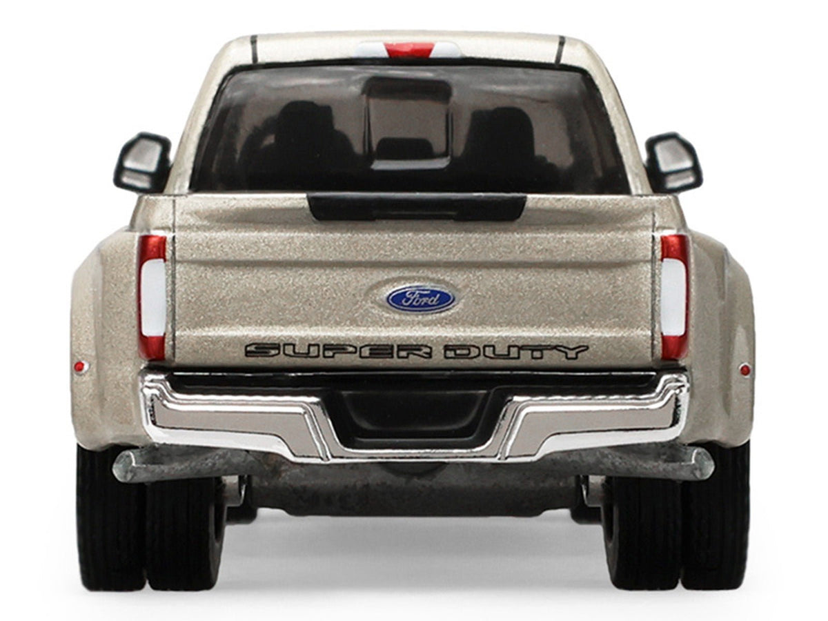 2018 Ford F-350 Dually Pickup Truck White Gold Metallic "Dually Drivers" Series 17 1/64 Diecast Model Car by Greenlight-Greenlight-ModelCars.com