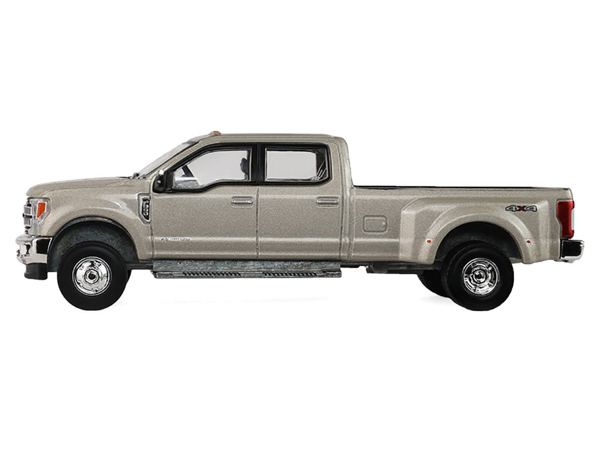 2018 Ford F-350 Dually Pickup Truck White Gold Metallic "Dually Drivers" Series 17 1/64 Diecast Model Car by Greenlight-Greenlight-ModelCars.com
