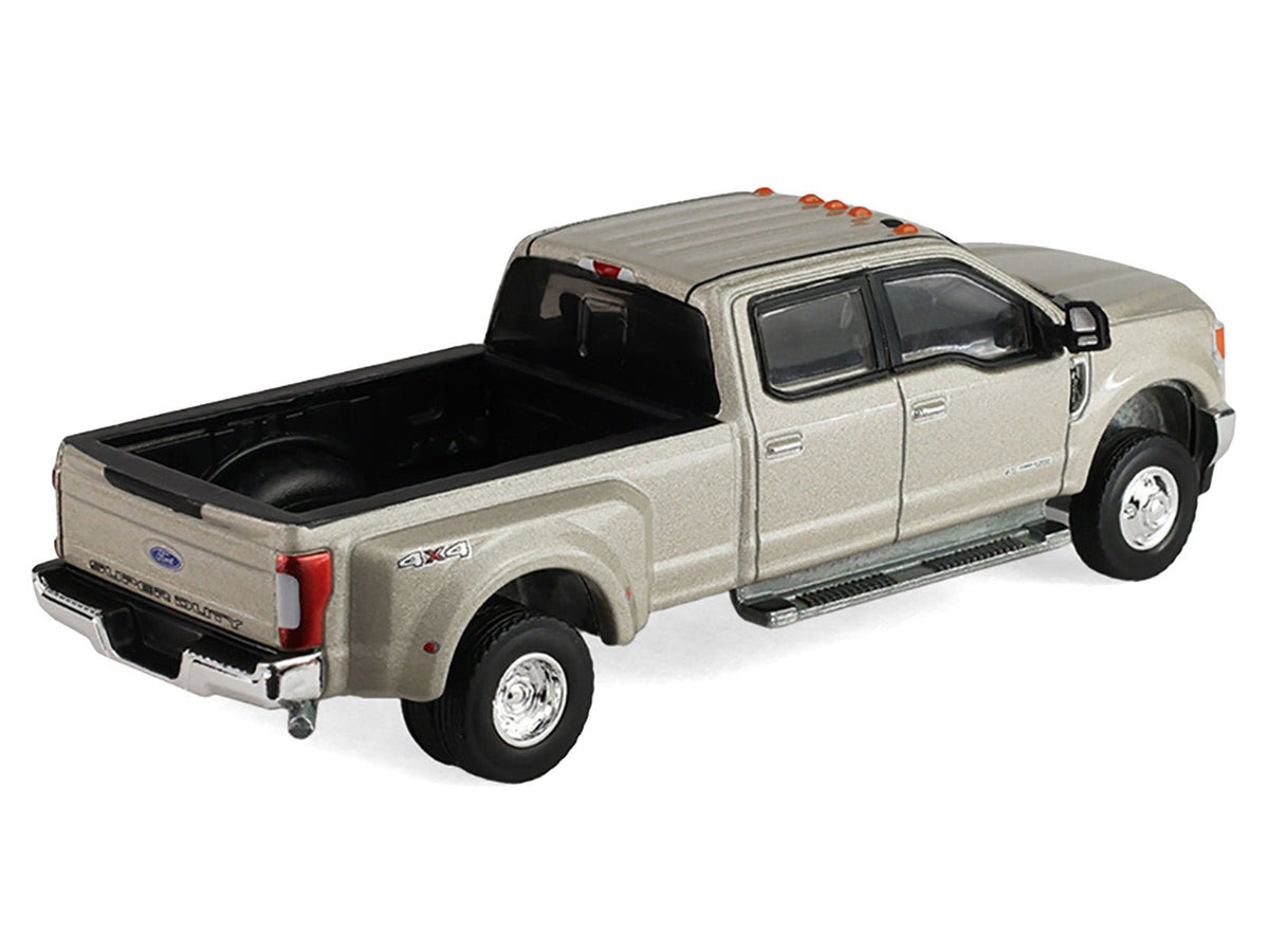 2018 Ford F-350 Dually Pickup Truck White Gold Metallic "Dually Drivers" Series 17 1/64 Diecast Model Car by Greenlight-Greenlight-ModelCars.com
