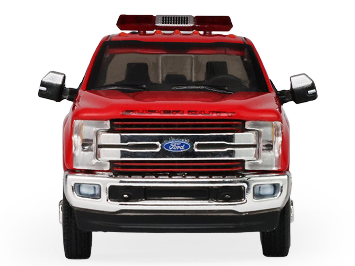 2018 Ford F-350 Pickup Truck "Los Angeles Fire Department" Red with White Stripes "Fire & Rescue" Series #5 1/64 Diecast Model Car by Greenlight-Greenlight-ModelCars.com