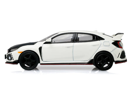 2018 Honda Civic Type-R (FK8) RHD (Right Hand Drive) Championship White with Carbon Hood "Tokyo Torque" Series 10 1/64 Diecast Model Car by Greenlight-Greenlight-ModelCars.com
