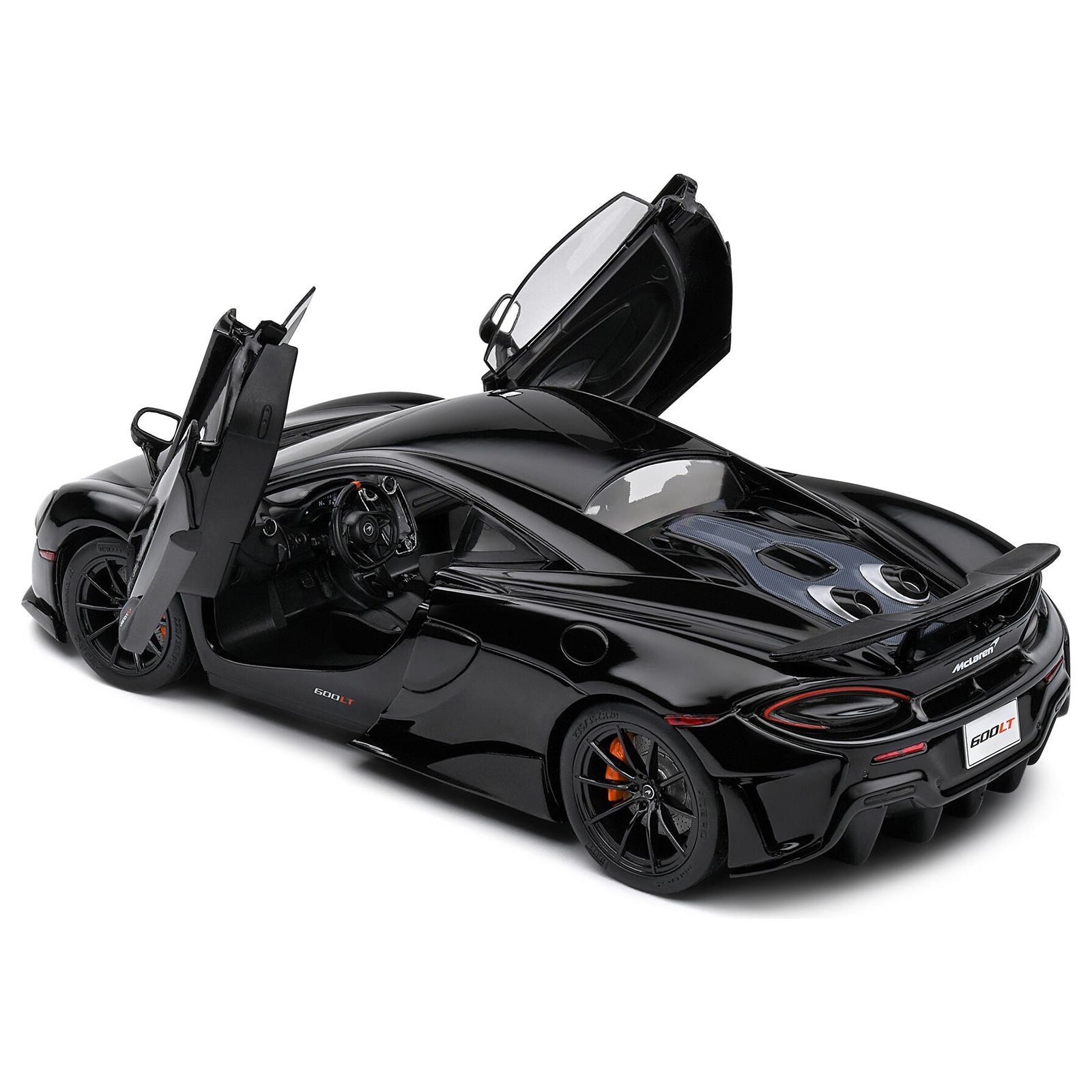 2018 McLaren 600LT Black 1/18 Diecast Model Car by Solido - Solido - ModelCars.com