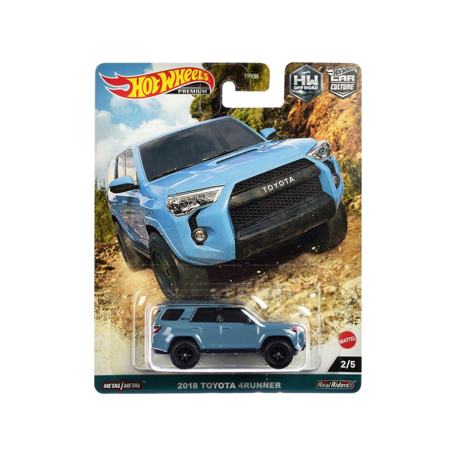 2018 Toyota 4Runner Blue "HW Off Road" Series Diecast Model Car by Hot Wheels-Hotwheels-ModelCars.com