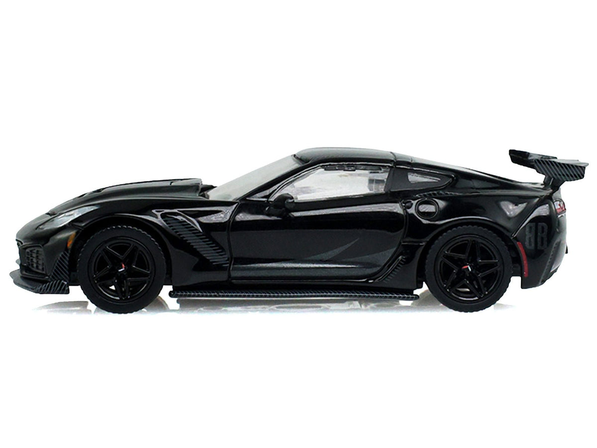 2019 Chevrolet Corvette ZR1 Black "Black Bandit" Series 31 1/64 Diecast Model Car by Greenlight-Greenlight-ModelCars.com