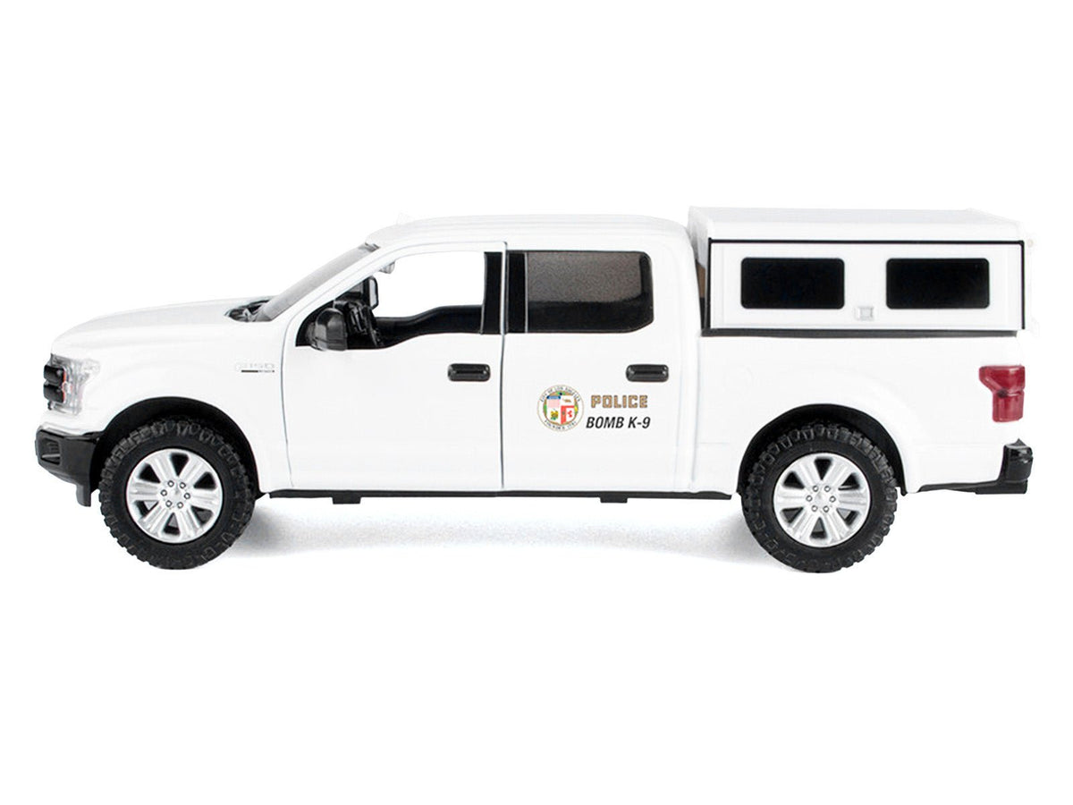 2019 Ford F-150 Lariat Crew Cab Pickup Truck "Los Angeles Police Department Bomb Squad" White "Law Enforcement and Public Service" Series 1/27 Diecast Model Car by Motormax-Motormax-ModelCars.com
