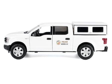 2019 Ford F-150 Lariat Crew Cab Pickup Truck "Los Angeles Police Department Bomb Squad" White "Law Enforcement and Public Service" Series 1/27 Diecast Model Car by Motormax-Motormax-ModelCars.com