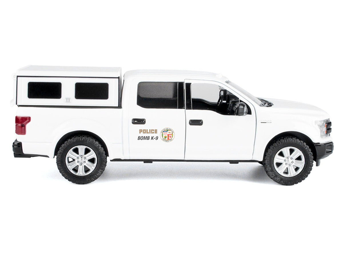 2019 Ford F-150 Lariat Crew Cab Pickup Truck "Los Angeles Police Department Bomb Squad" White "Law Enforcement and Public Service" Series 1/27 Diecast Model Car by Motormax-Motormax-ModelCars.com