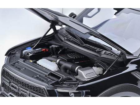 2019 Ford F-150 Raptor Pickup Truck Agate Black 1/18 Model Car by Autoart-Autoart-ModelCars.com