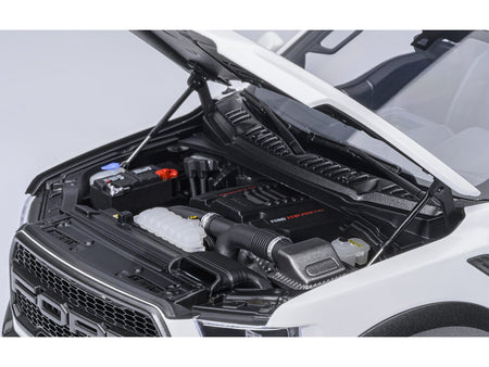 2019 Ford F-150 Raptor Pickup Truck Oxford White 1/18 Model Car by Autoart-Autoart-ModelCars.com