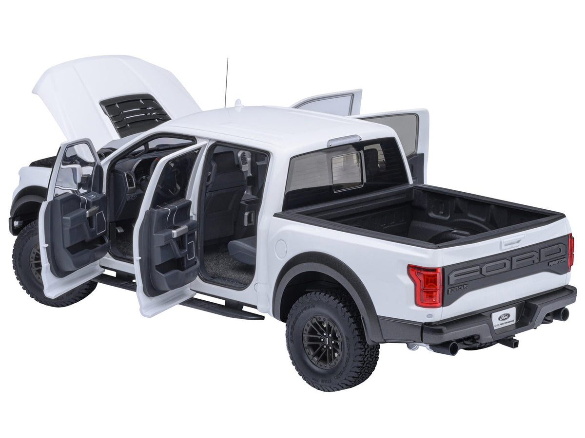 2019 Ford F-150 Raptor Pickup Truck Oxford White 1/18 Model Car by Autoart-Autoart-ModelCars.com