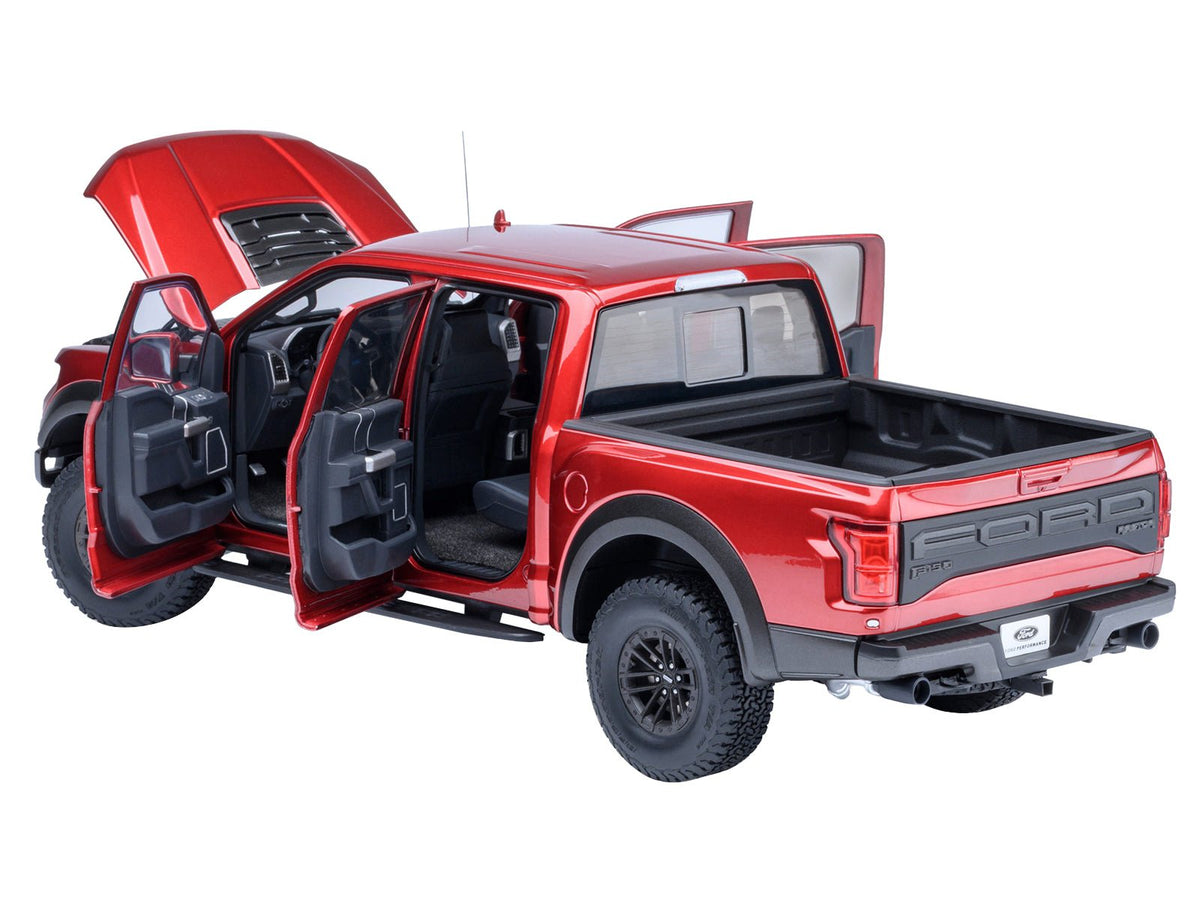 2019 Ford F-150 Raptor Pickup Truck Ruby Red Metallic 1/18 Model Car by Autoart-Autoart-ModelCars.com