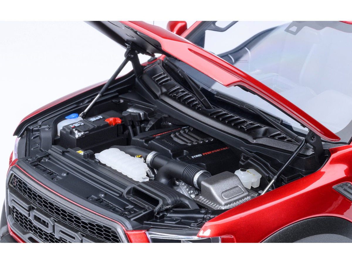 2019 Ford F-150 Raptor Pickup Truck Ruby Red Metallic 1/18 Model Car by Autoart-Autoart-ModelCars.com