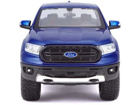 2019 Ford Ranger Lariat Sport Pickup Truck Dark Blue Metallic 1/27 Diecast Model Car by Maisto-Maisto-ModelCars.com