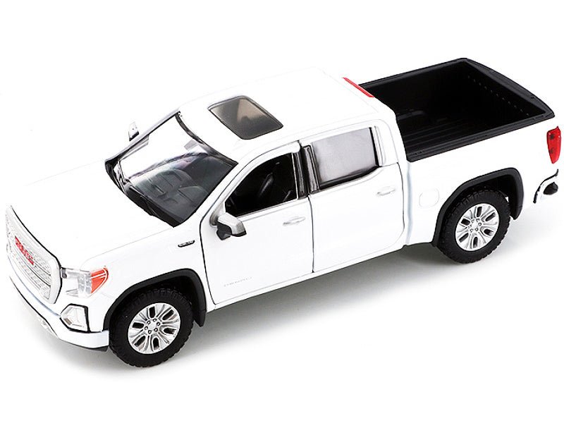 2019 GMC Sierra 1500 Denali Crew Cab Pickup Truck with Sunroof White "Timeless Legends" Series 1/24-1/27 Diecast Model Car by Motormax-Motormax-ModelCars.com