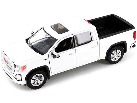 2019 GMC Sierra 1500 Denali Crew Cab Pickup Truck with Sunroof White "Timeless Legends" Series 1/24-1/27 Diecast Model Car by Motormax-Motormax-ModelCars.com