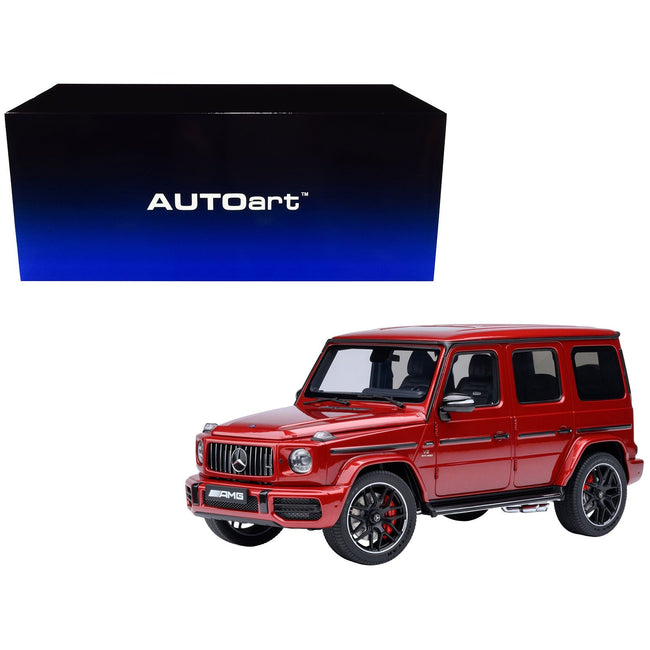 2019 Mercedes-Benz AMG G63 Cardinal Red Metallic 1/18 Model Car by Autoart-Autoart-ModelCars.com