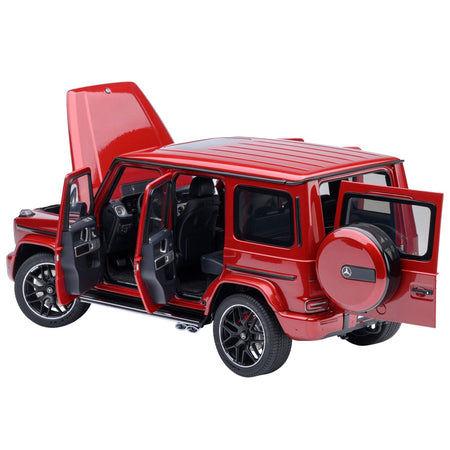 2019 Mercedes-Benz AMG G63 Cardinal Red Metallic 1/18 Model Car by Autoart-Autoart-ModelCars.com