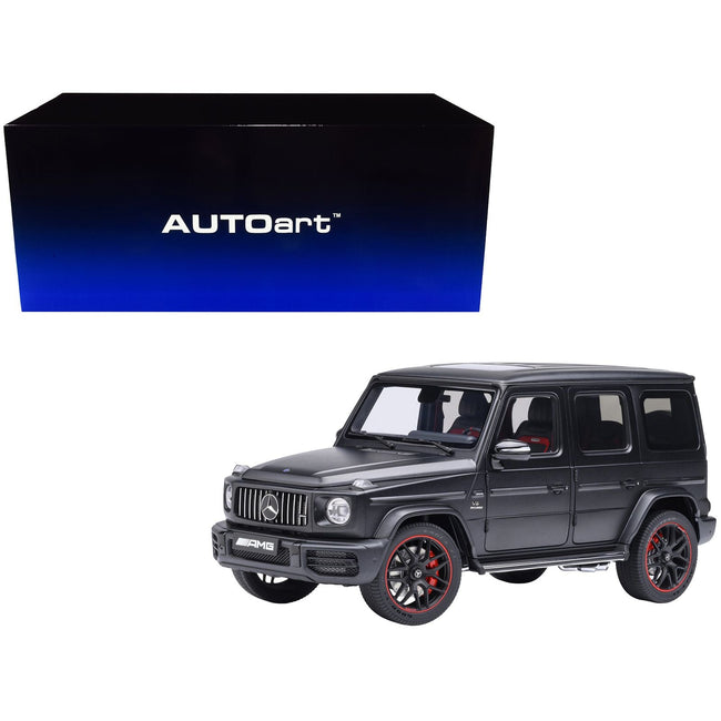 2019 Mercedes-Benz AMG G63 Matt Black 1/18 Model Car by Autoart-Autoart-ModelCars.com