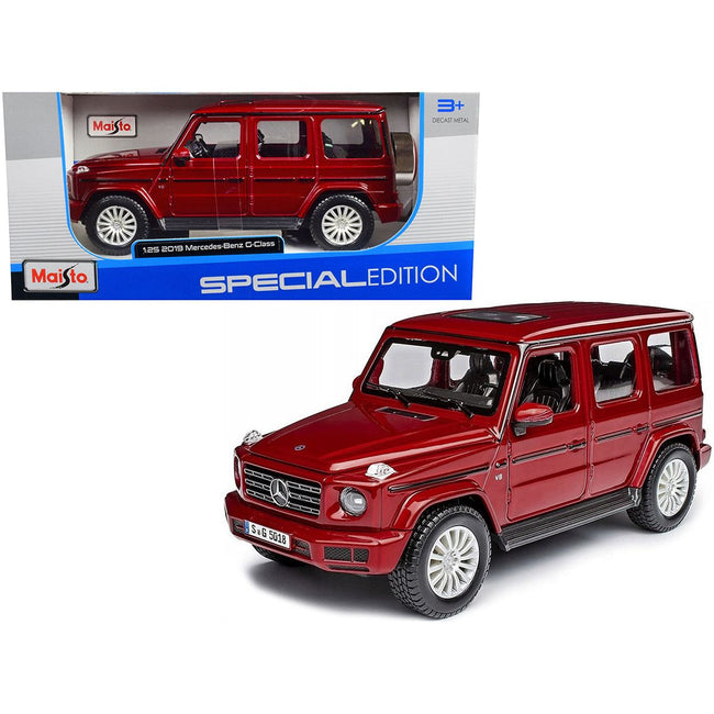 2019 Mercedes Benz G - Class with Sunroof Red Metallic 1/25 Diecast Model Car by Maisto - Maisto - ModelCars.com